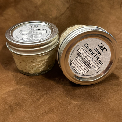 Two jars of Miso Creamed Butter