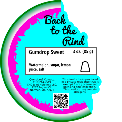 Label of Back to the Rind Gumdrop Sweet